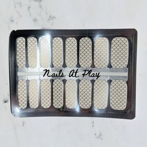 5 for $20 Nail Wraps- Gold Fin (transparent)